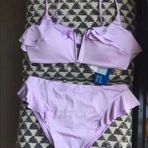 ruffled lilac H&M bikini!